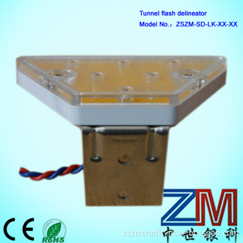 Trapezoid LED wired Tunnel highway delineator